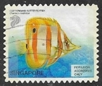 Stamps Singapore -  Peces - Chelmon rostratus