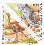 Stamps Morocco -  ANIMALES PREHISTÓRICOS