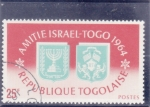 Sellos de Africa - Togo -  AMISTAD ISRAEL-TOGO