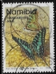 Stamps Namibia -  Mariposas - Graphium antheus