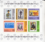 Stamps Asia - Turkey -  Centenario nacimiento Atatürk