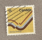 Stamps Canada -  Geología (Falla geológica)