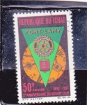 Stamps Chad -  Club Rotario del Chad, décimo aniversario