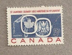 Stamps Canada -  Inauguración vía marítima por San Lorenzo