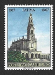 Stamps Vatican City -  456 - L Aniversario de las Apariciones de la Virgen de Fátima
