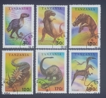 Stamps Tanzania -  DINOSAURIOS 