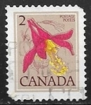 Stamps : America : Canada :  Flores - Aquilegia formosa