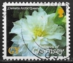  de Europa - Isla de Jersey -  Flores - Clematis 