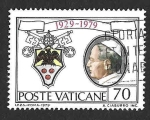  de Europa - Vaticano -  658 - L Aniversario del Estado Vaticano