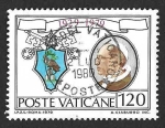  de Europa - Vaticano -  659 - L Aniversario del Estado Vaticano