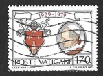 sello : Europa : Vaticano : 661 - L Aniversario del Estado Vaticano