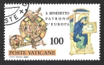  de Europa - Vaticano -  669 - MD Aniversario del Nacimiento de San Benito de Nursias