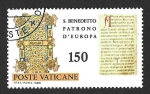 Stamps Vatican City -  670 - MD Aniversario del Nacimiento de San Benito de Nursias