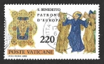  de Europa - Vaticano -  671 - MD Aniversario del Nacimiento de San Benito de Nursias
