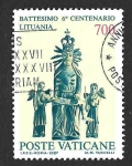  de Europa - Vaticano -  786 - VI Centenario de la Cristianización de Lituania