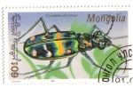 Sellos del Mundo : Asia : Mongolia : Coleóptero