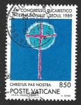 Stamps Europe - Vatican City -  839 - XLIV Congreso Eucarístico Internacional. Seúl, Corea del Sur.
