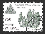 Stamps Vatican City -  883 - L Aniversario de la Encíclica 