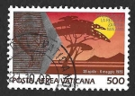 Stamps Europe - Vatican City -  C88 - Viajes del Papa San Juan Pablo II