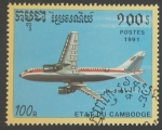 Stamps Cambodia -  Airbus A310