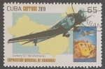 Stamps America - Cuba -  Junkers Ju 52/3