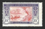 Stamps Ivory Coast -  58 - Laguna de Ebrié (AFRICA OCCIDENTAL FRANCESA)