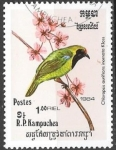 Sellos de Asia - Camboya -  aves