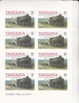 Stamps Tanzania -  tren