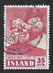 Stamps Iceland -  248 - Volcán Hekla