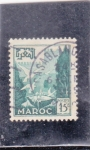 Stamps Africa - Morocco -  jardines y fuente