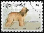 Stamps Asia - Cambodia -  Perros - Afghan Hound