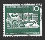 Stamps : Europe : Germany :  846 - Centenario del Teléfono de Phillipp Reiss