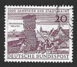  de Europa - Alemania -  848 - MM Años de la fundación de la ciudad de Mainz.
