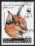 Stamps Somalia -  Felinos - Caracal caracal