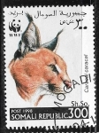 Stamps Africa - Somalia -  felinos - Caracal caracal