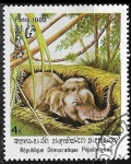 Stamps Asia - Laos -  Elefantes - Asian Elephant