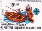  de Africa - Mauritania -  15 Aniversario del Scoutismo