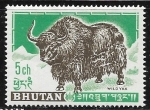 Stamps Asia - Bhutan -  Animales - Yak 