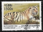 Stamps Cambodia -  Felinos - Panthera tigris