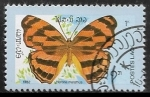 Stamps Asia - Laos -  Mariposas - Herona marathus marathus