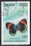 Stamps : Asia : Cambodia :  Mariposas - Calithea sapphira