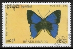 Stamps : Asia : Cambodia :  Mariposas - Sithon nedymond
