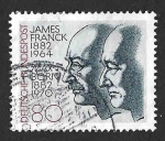 Stamps Germany -  1381 - Centenario del Nacimiento de los Físicos James Franck y Max Born