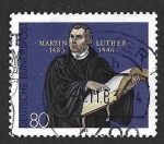  de Europa - Alemania -  1406 - V Centenario del Nacimiento de Martin Luther