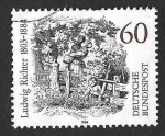  de Europa - Alemania -  1417 - Centenario de la Muerte de Ludwig Richter