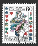 Stamps Europe - Germany -  1470 - Centenario del Congreso de Jugadores de Cartas