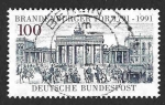 Stamps Germany -  1622 - II Centenario de la Puerta de Brandemburgo