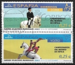 Stamps Spain -  Campeonatos del mundo de Hipica - Doma y Volteo