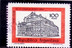 Stamps America - Argentina -  teatro Colón de la ciudad de Buenos Aires
