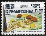 Stamps : Asia : Cambodia :  Setas - Gymnopilus spectabilis var. Junonina